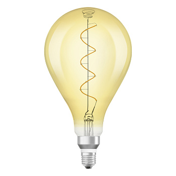 Osram Светодиодная лампа Vintage 1906 LED CL A160,филаментная, GOLD 5W,золотистая, теплый белый свет (820), цоколь E27 4058075091993