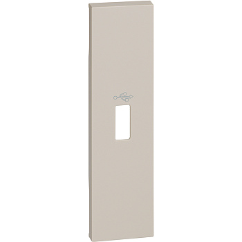 BT Living now Песочный Лицевая панель для разьемов передачи данных USB 1 мод KM10P