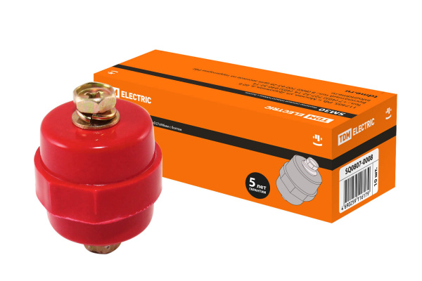 TDM Изолятор SM30 силовой Н30хD27хМ6мм с болтом SQ0807-0008