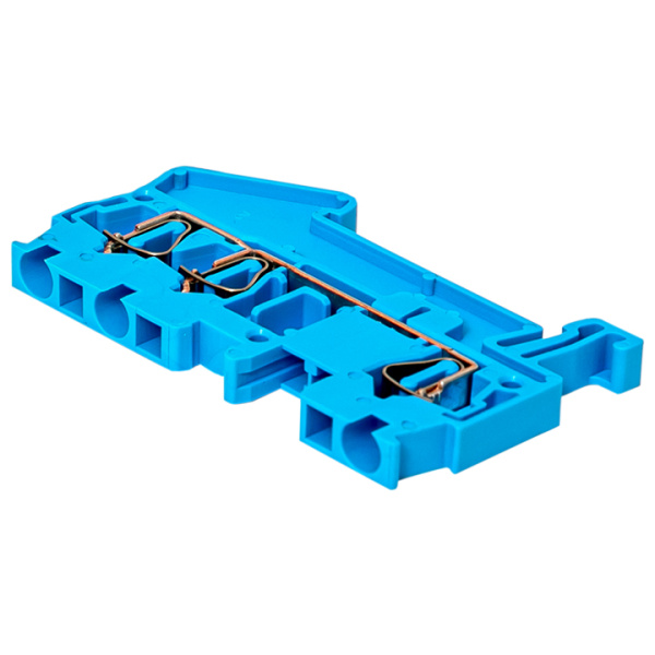 Купить Колодка клеммная пружинная JXB-ST-2.5 31А 3 вывода синяя EKF