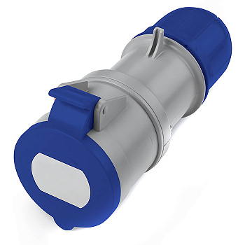 DKC Розетка кабельная с безвинтовыми клеммами IP44 32A 2P+E 230В