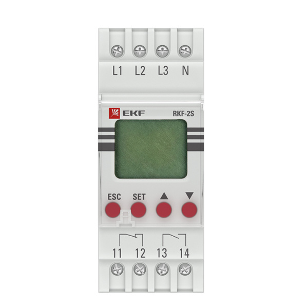 Купить EKF PROxima Реле контроля фаз с LCD дисплеем (с нейтралью) RKF-2S
