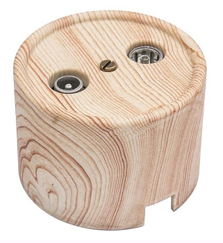 BIRONI Лизетта Пластик Карельская сосна Розетка R/TV-SAT оконечная B1-305-13