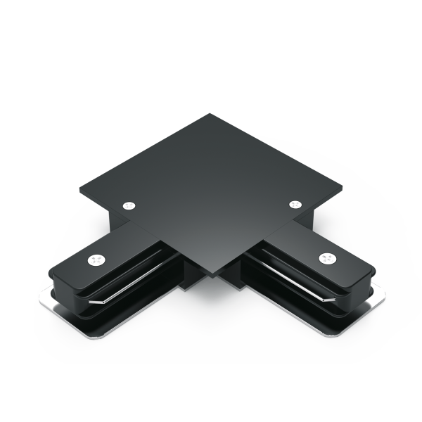 Купить Коннектор Gauss для встраиваемых трековых шинопроводов угловой (L)  черный 1/50 TR133