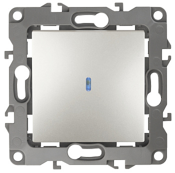 ЭРА 12-1102-15 Выключатель с подсветкой, 10АХ-250В, IP20, 12, Перламутр