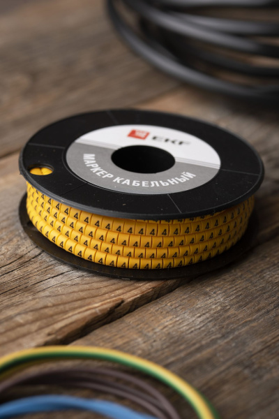 Купить EKF PROxima Маркер кабельный 1,5 мм2 "4" (1000 шт.) (ЕС-0)