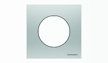 ABB SKY Moon Нержавеющая сталь Рамка 1-постовая 2CLA867100A4001