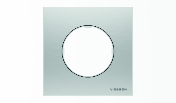 ABB SKY Moon Нержавеющая сталь Рамка 1-постовая 2CLA867100A4001