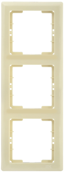IEK РB-3-БК Рамка 3 мест. верт. BOLERO кремовый EMB31-K33