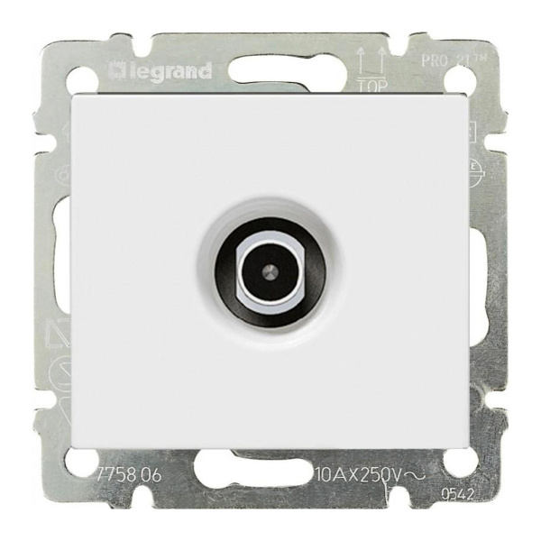 Купить Legrand DIY Valena Бел Розетка TV оконечная, 10 дБ 694276