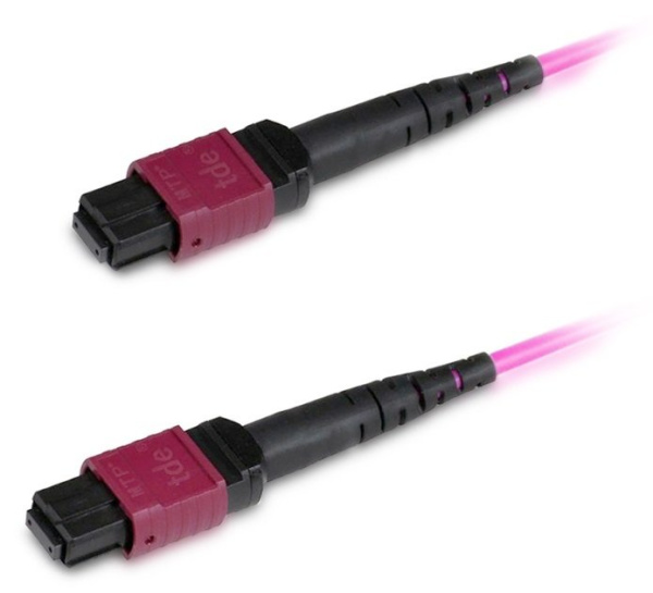 Hyperline FHD-MC3-504-MPOF12/PS-MPOF12/PS-A-5M-LSZH-MG Патч-корд волоконно-оптический MPO (мама)-MPO (мама), тип A, 12 волокон, 50/125 (OM4), 40/100G, 361684