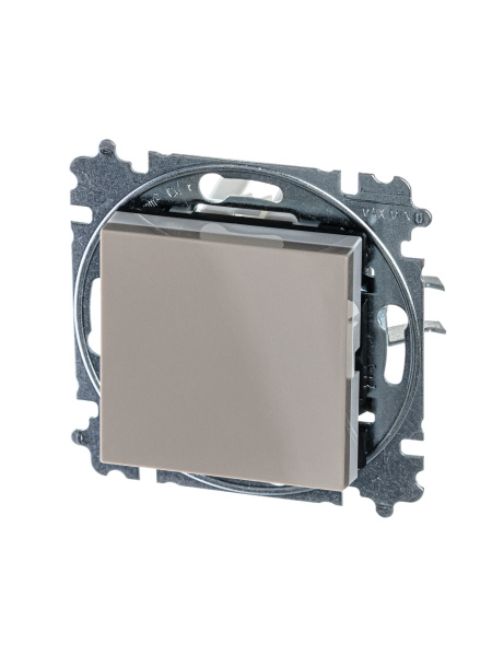 ABB EPJ Levit кофе макиато / белый Переключатель 1-клавишный, 2CHH590645A6018