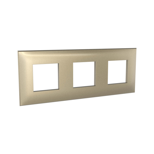 Купить DKC Рамка "Avanti", "Золотистый жемчуг", 3 поста (6 мод.)