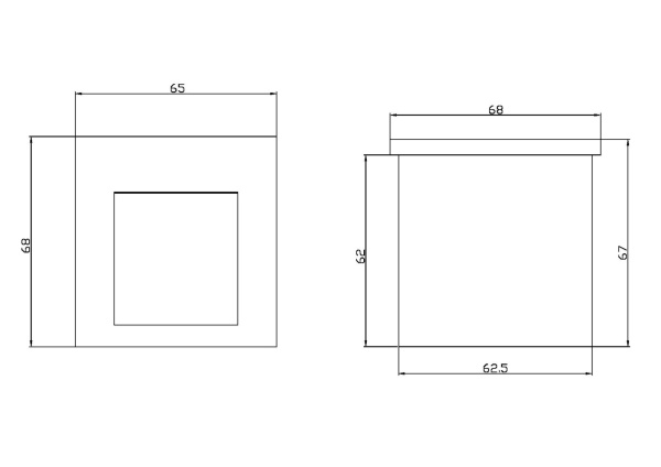 Купить Maytoni Outdoor Черный Светильник встраиваемый O038-L3B