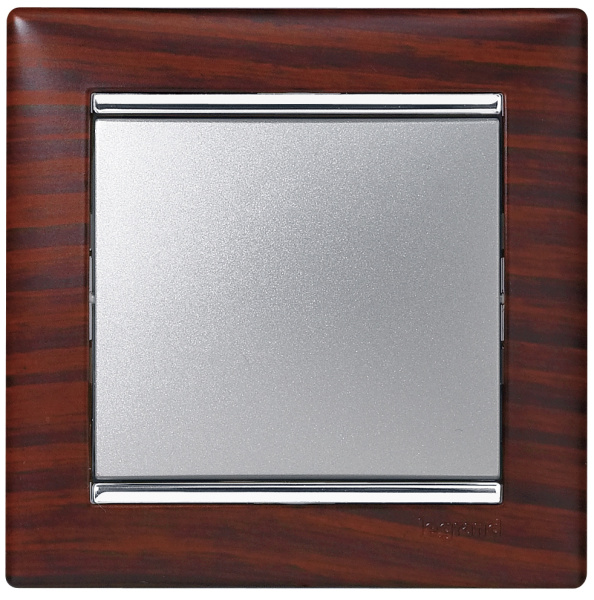 Купить Legrand Valena Темное дерево/Серебро Рамка 1-ая 770371