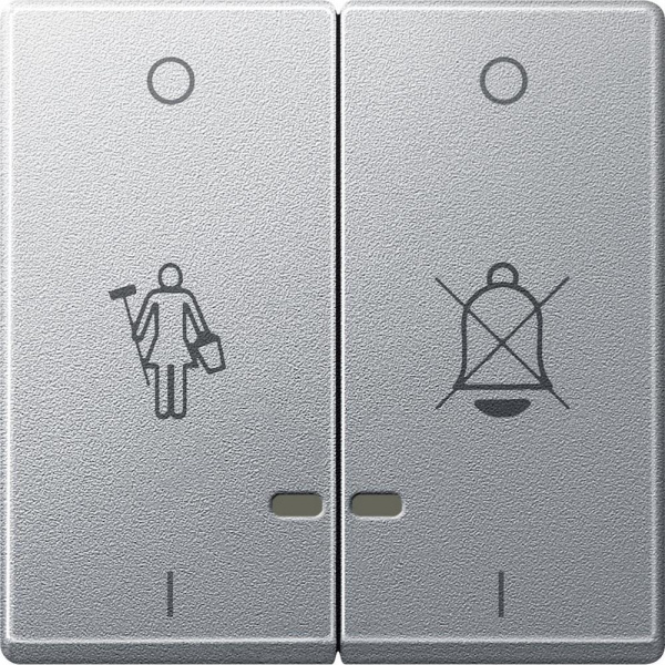 Купить SE Merten SM Алюминий Клавиши "перечеркнутый звонок","горничная" с подсветкой MTN3429-0460