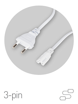 ЭРА Провод питания для линейного фитосветильника ЭРА FITO -3 –pin 1,5 м