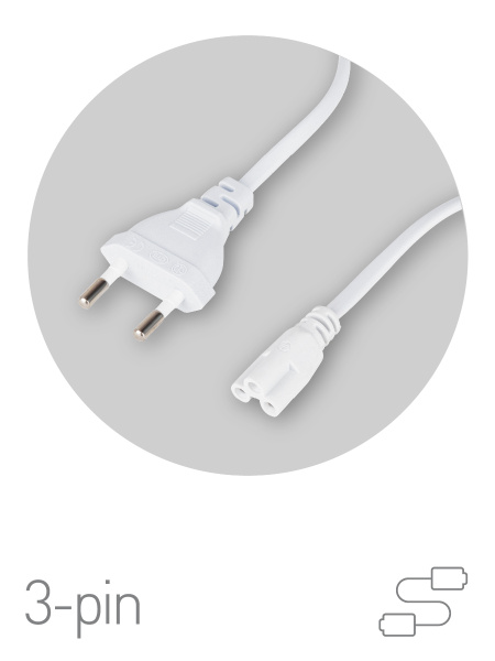 ЭРА Провод питания для линейного фитосветильника ЭРА FITO -3 –pin 1,5 м