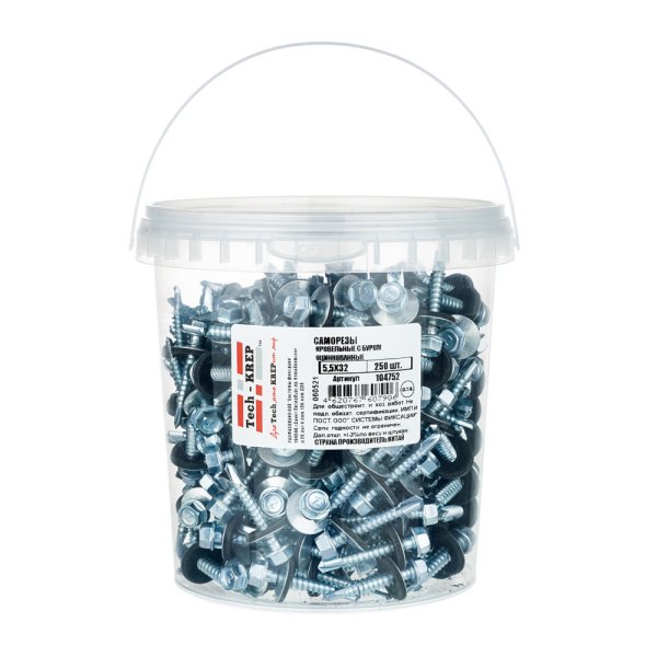 Tech-Krep Саморез КР ZP св. 5,5х32 (250 шт) - ведро 104752