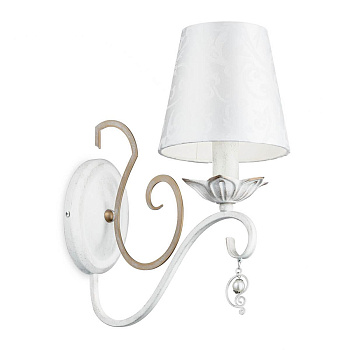 Maytoni Elegant Monile Белый с Золотом Бра 1xE14 40W ARM004-01-W