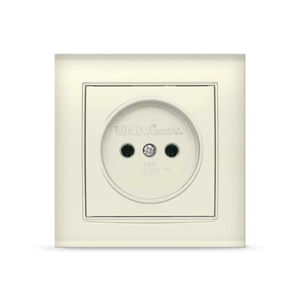 UNIVersal "Бриллиант" Розетка "слоновая кость"б/з 7948806