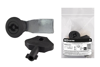 TDM Замок-защелка для металлического бокса (цилиндр и корпус из черного пластика) SQ0825-0019