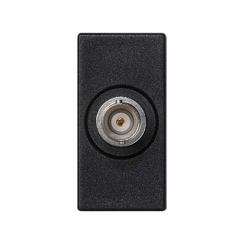 Simon Connect Графит Плата с разъёмом BNC "мама", пайка, 22,5х45мм K102D-14