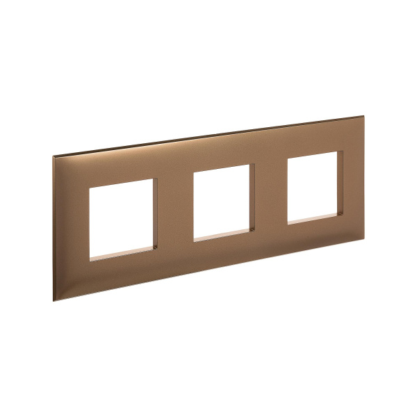 Купить DKC Рамка "Avanti", "Золотистый жемчуг", 3 поста (6 мод.)