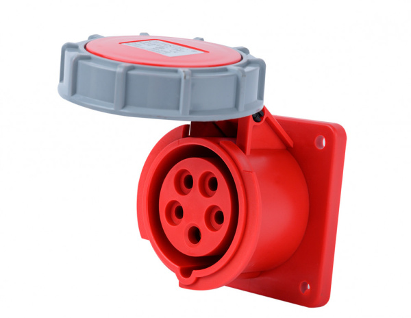 Dekraft Розетка для скрытой проводки 3Р+РЕ+N 32А 380В IP67 РЩ-103