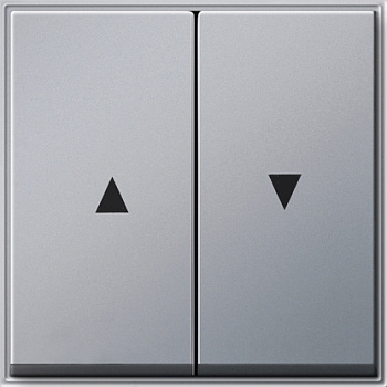 Gira TX-44 Алюминий Клавиша 2-ая для жалюзи со стрелками 029465