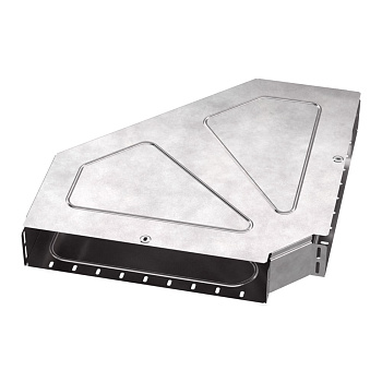 Промрукав Угол горизонтальный 90 градусов с крышкой Стандарт 500х100 PR16.0627