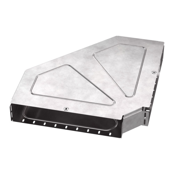 Промрукав Угол горизонтальный 90 градусов с крышкой Стандарт 500х100 PR16.0627