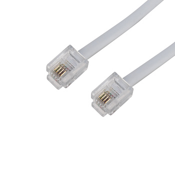 Телефонный удлинитель 20М белый Rexant 18-3201