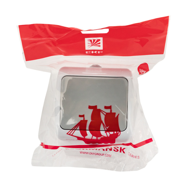 Купить EKF PROxima Мурманск Выключатель 1 -клавишный 10А IP54 серый