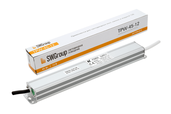 SWG Al блок питания TPW, 45W влагозащитный, 12V TPW-45-12