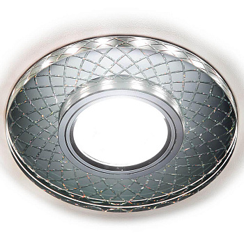 Ambrella Встраиваемый точечный светильник со светодиодной лентой S173 CL/CH хром/прозрачный MR16+3W(LED WHITE)