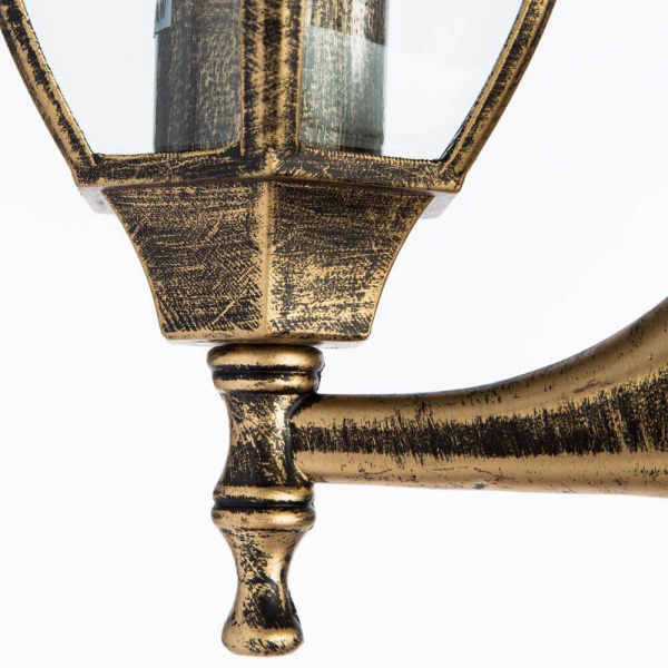 Купить Arte Lamp Pegasus Коричневый/Прозрачный Светильник уличный настенный 1x60W 1xE27 A3151AL-1BN