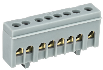 IEK Шина L фаза в корп изол на DIN-рейку ШНИ-6х9-8-К-Ср