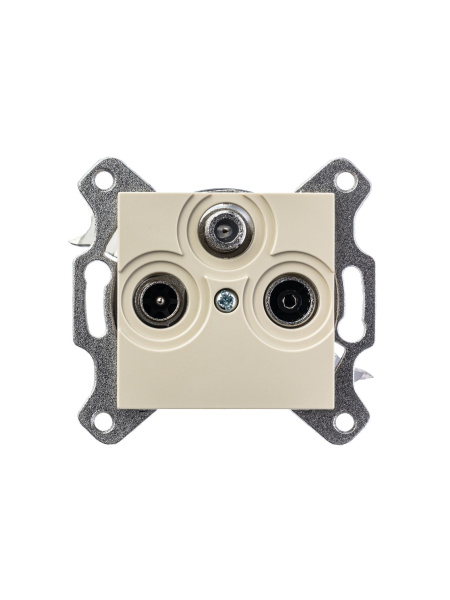 Купить ABB EPJ Levit слоновая кость / белый Розетка TV-R-SAT, слоновая кость 2CHH083303A6017