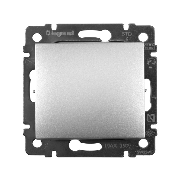 Купить Legrand Valena Алюминий Переключатель 1-клавишный 770106