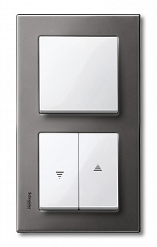 SE Merten SM M-Elegance Серый родий Рамка 2-ая MTN403214