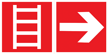 Varton пиктограмма "ЛЕСТНИЦА / СТРЕЛКА" 300х150мм для аварийно-эвакуационного светильника Giant/Vision/Twofold/Evade V5-EM03-60.003.047