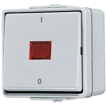 JUNG Выключатель контрольный 10 AX 250 V ~ для накладного монтажа IP44 602KOW