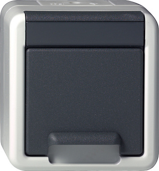 Gira Розетка с з/к IP44 044030