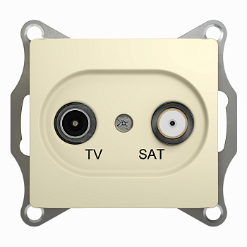 Systeme Electric Glossa Беж Розетка TV-SAT оконечная 1DB