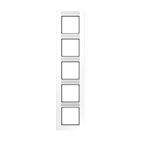 JUNG Рамка 5-кратная, белый AC585BFNAWW