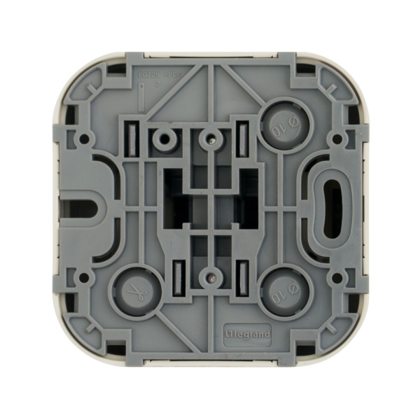 Купить Legrand Quteo Бежевый Кнопка 1-клавишная 6А 782235