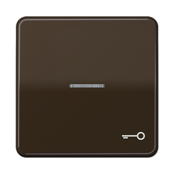 JUNG CD 500/CD plus Коричневая Клавиша 1-ая с/п с символом КЛЮЧ CD590KO5TBR