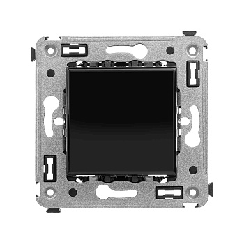 DKC Кнопка одноклавишная в стену, "Avanti", "Черный квадрат"