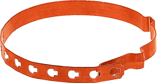 EZETEK Держатель проводника круглого 8 мм для водосточных труб 80-120 мм, медь 91060